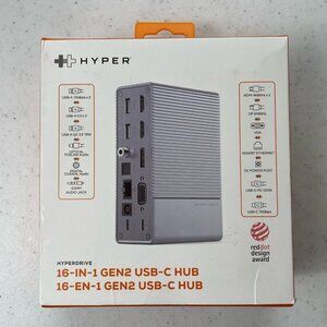 HYPERDRIVE GEN2 16-in-1 USB-C Docking Station HD-G216 - NEW